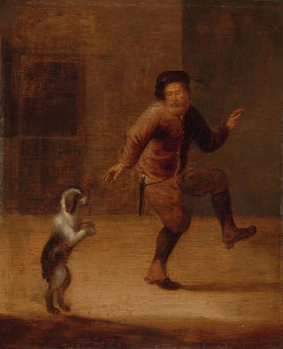 Franois Verwilt - A Man Dancing with a Dog.webp