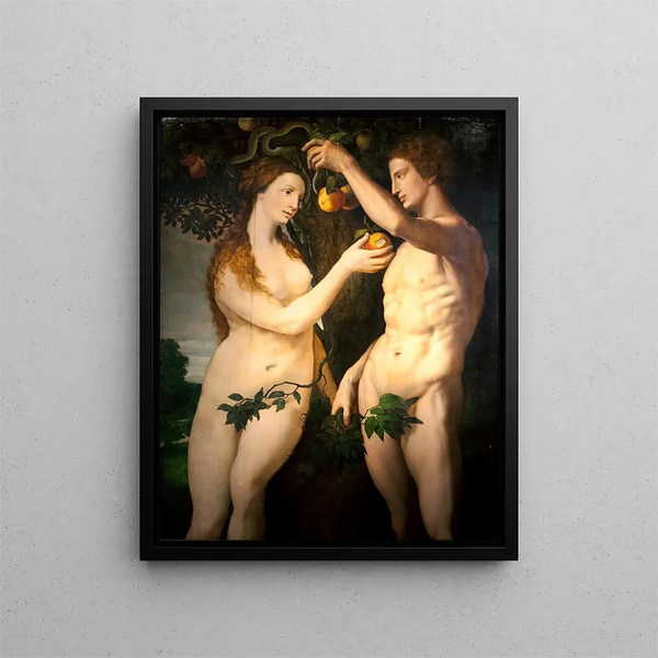 La chute de l'homme - Frans Floris — kehystetty taideteos seinällä