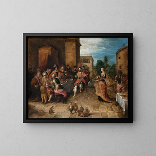 Frans Francken the Younger - The Banquet of Herod Salome Presents the Head of John the Baptist.webp