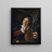 Poika harpun kanssa - Frans Hals — kehystetty taideteos seinällä