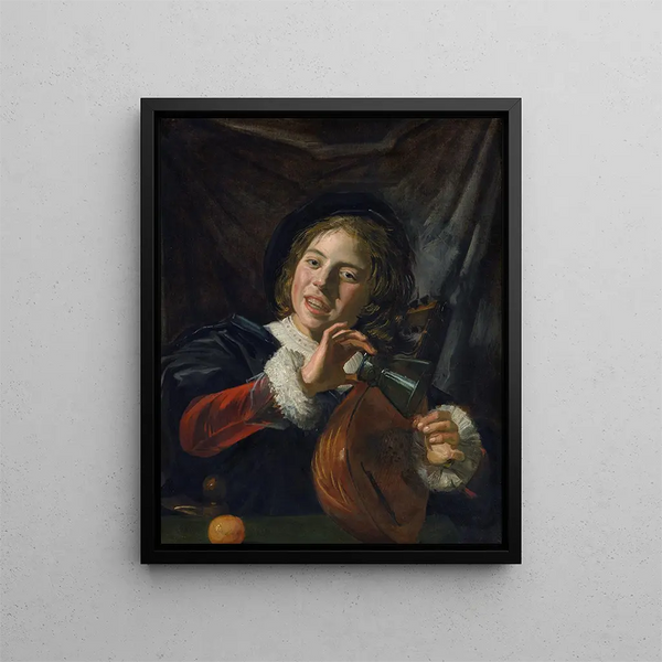Poika harpun kanssa - Frans Hals — kehystetty taideteos seinällä