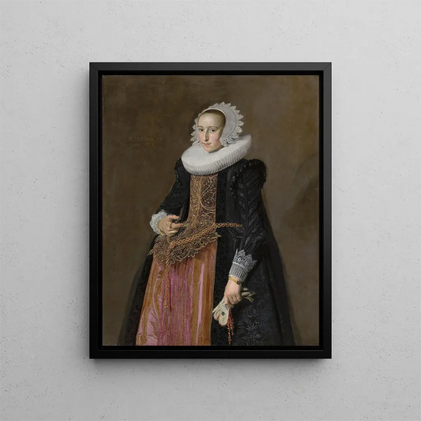 Portrait d'Aletta Hanemans - Frans Hals — kehystetty taideteos seinällä