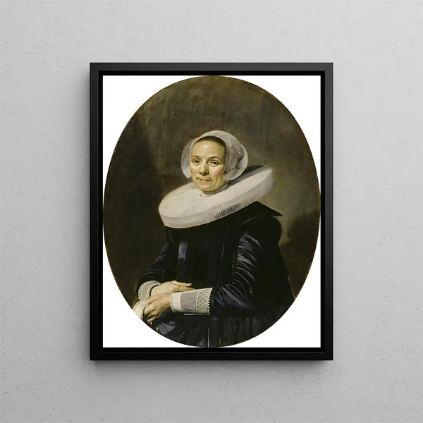 Portrait d'une femme - Frans Hals — kehystetty taideteos seinällä