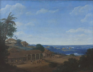 Maisemaa Brasiliassa sokeriviljelmän kanssa - Frans Post — näkymä teoksesta