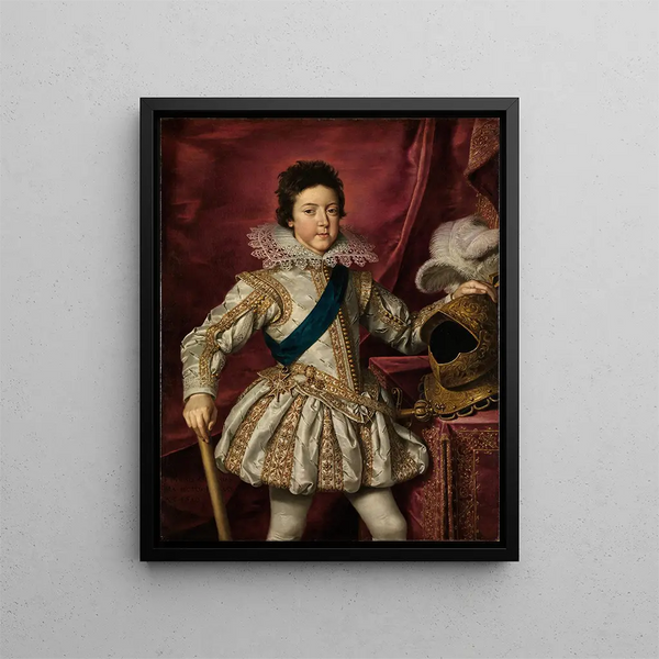 Louis XIII de France - Frans Pourbus l'Ancien — kehystetty taideteos seinällä