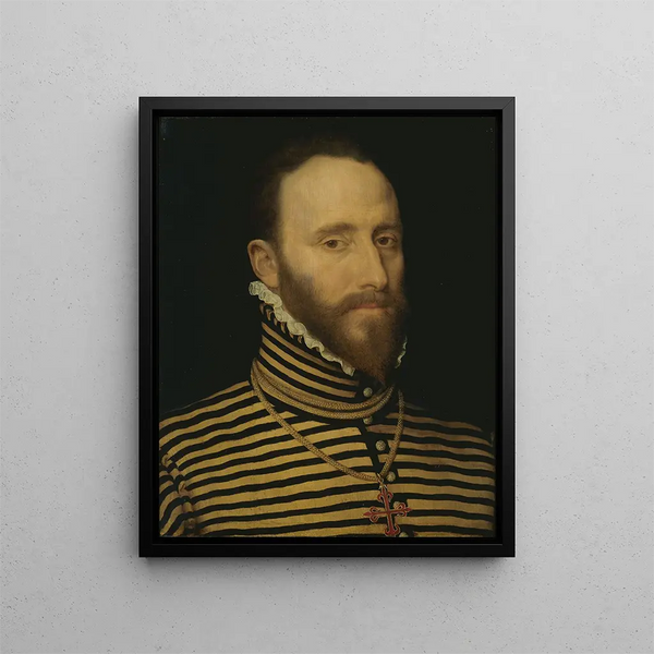 Calatrava-ordrin ritari Portrait - Frans Pourbus vanha — kehystetty taideteos seinällä