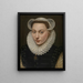 Portrait d'une jeune femme - Frans Pourbus l'Ancien — kehystetty taideteos seinällä
