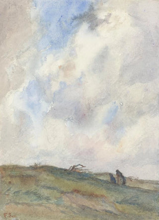 Frans Smissaert - Duinlandschap bij storm met twee figuren.webp