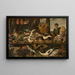 Kalakauppiaalta - Frans Snyders — kehystetty taideteos seinällä