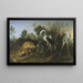 Kettu ja haikara - Frans Snyders — kehystetty taideteos seinällä