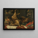 Luontoaiheinen keittiönkaapista - Frans Snyders — kehystetty taideteos seinällä