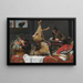 Luonnonkuvaus kuolleesta peurasta - Frans Snyders — kehystetty taideteos seinällä