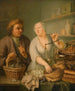 Markkinoilla - Frans van Mieris nuorempi — näkymä teoksesta