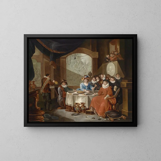 Frans Xaver Hendrick Verbeeck - Elegante Gesellschaft bei einem festlichen Essen.webp