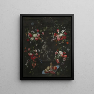 Frans Ykens - Garland as a frame around The Holy Family.webp
