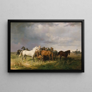 Franz Adam - Pferde auf der Puszta.webp