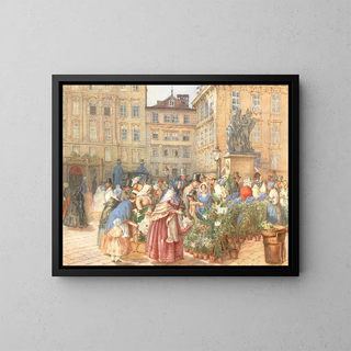 Franz Alt - A bustling flower market.webp