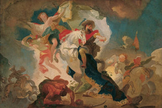 Franz Anton Maulbertsch - Sieg des heiligen Jakob von Compostela ber die Sarazenen in der Schlacht von Clavigo.webp