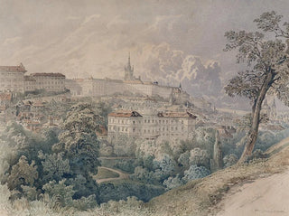 Franz Barbarini - Blick ber Prag von Petrin aus.webp