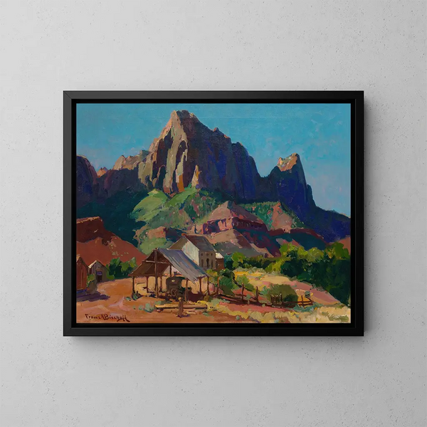 Le Gardien, Zionin kansallispuisto, Utah - Franz Bischoff — kehystetty taideteos seinällä