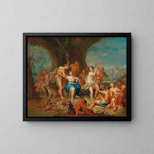 Bacchus et Ariane à Naxos - Franz Christoph Janneck — kehystetty taideteos seinällä