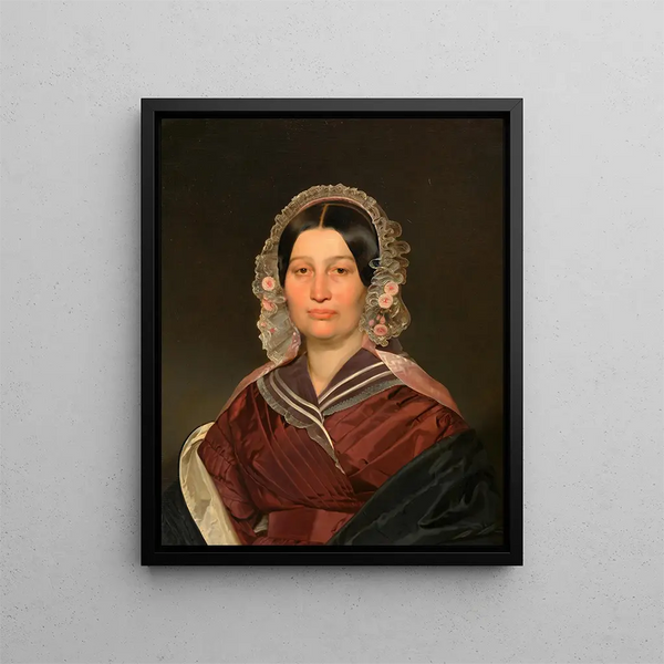 Portrait d'une dame - Franz Eybl — kehystetty taideteos seinällä