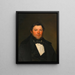 Portrait of a gentleman - Franz Eybl — kehystetty taideteos seinällä