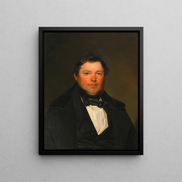 Portrait of a gentleman - Franz Eybl — kehystetty taideteos seinällä