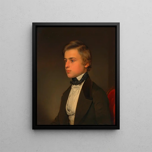 Johann Josef Rudolf von Arthaber, fils de Rudolf von Arthaber - Franz Eybl — kehystetty taideteos seinällä