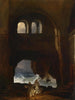 Moines dans la cour d'un monastère au bord de la mer - Franz Ludwig Catel — näkymä teoksesta