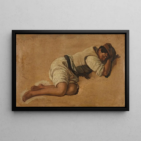 Nuori nukkuva poika - Franz Ludwig Catel — kehystetty taideteos seinällä
