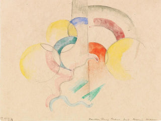 Abstrakti akvarellimaalaus I - Franz Marc — näkymä teoksesta