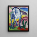 Sininen hevonen maalaus I - Franz Marc — kehystetty taideteos seinällä