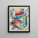 Composition avec des animaux II - Franz Marc — kehystetty taideteos seinällä