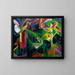 Susi puutarhassa luostarissa - Franz Marc — kehystetty taideteos seinällä