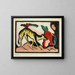 Animal fabuleux - Franz Marc — kehystetty taideteos seinällä
