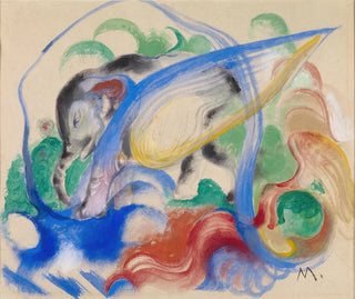 Fantasia- Eläin - Franz Marc — näkymä teoksesta