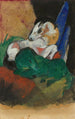 Vihreä ja valkoinen hevostaulu - Franz Marc — näkymä teoksesta