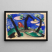 maisemasta punaisella eläimellä - Franz Marc — kehystetty taideteos seinällä