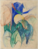 Mandrill - Franz Marc — näkymä teoksesta