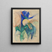 Mandrill - Franz Marc — kehystetty taideteos seinällä