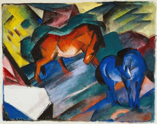 Franz Marc - Red and blue horse.webp