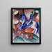 Saint Julien l'Hospitalier - Franz Marc — kehystetty taideteos seinällä