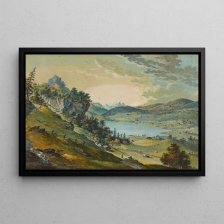 Franz Niklaus Knig - Ansicht des Lungerersees.webp
