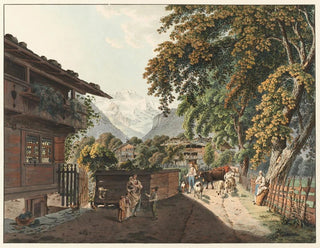 Le Retour des Alpes - Franz Niklaus König — näkymä teoksesta