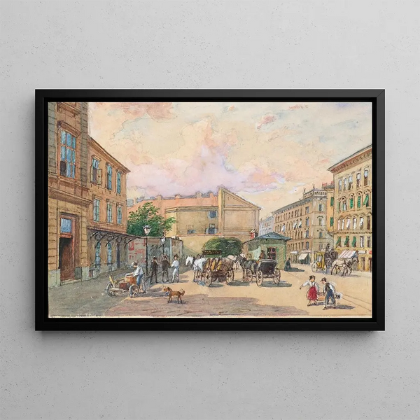 Franz Reinhold - Die BurggassenLinie in Wien Ecke Kaiserstrae und Burggasse.webp