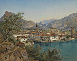 Rive au bord du lac de Garde - Franz Reinhold — näkymä teoksesta