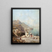 Amalfi - Franz Richard Unterberger — kehystetty taideteos seinällä