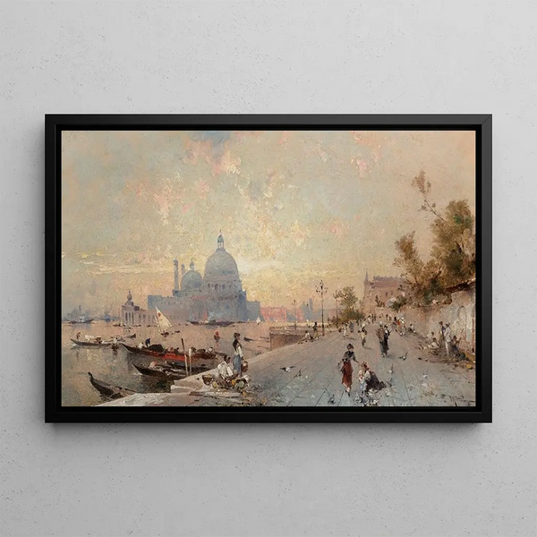 Franz Richard Unterberger - Venice under sunset.webp