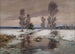 Talvimaisema purosta - Franz Schreyer — näkymä teoksesta